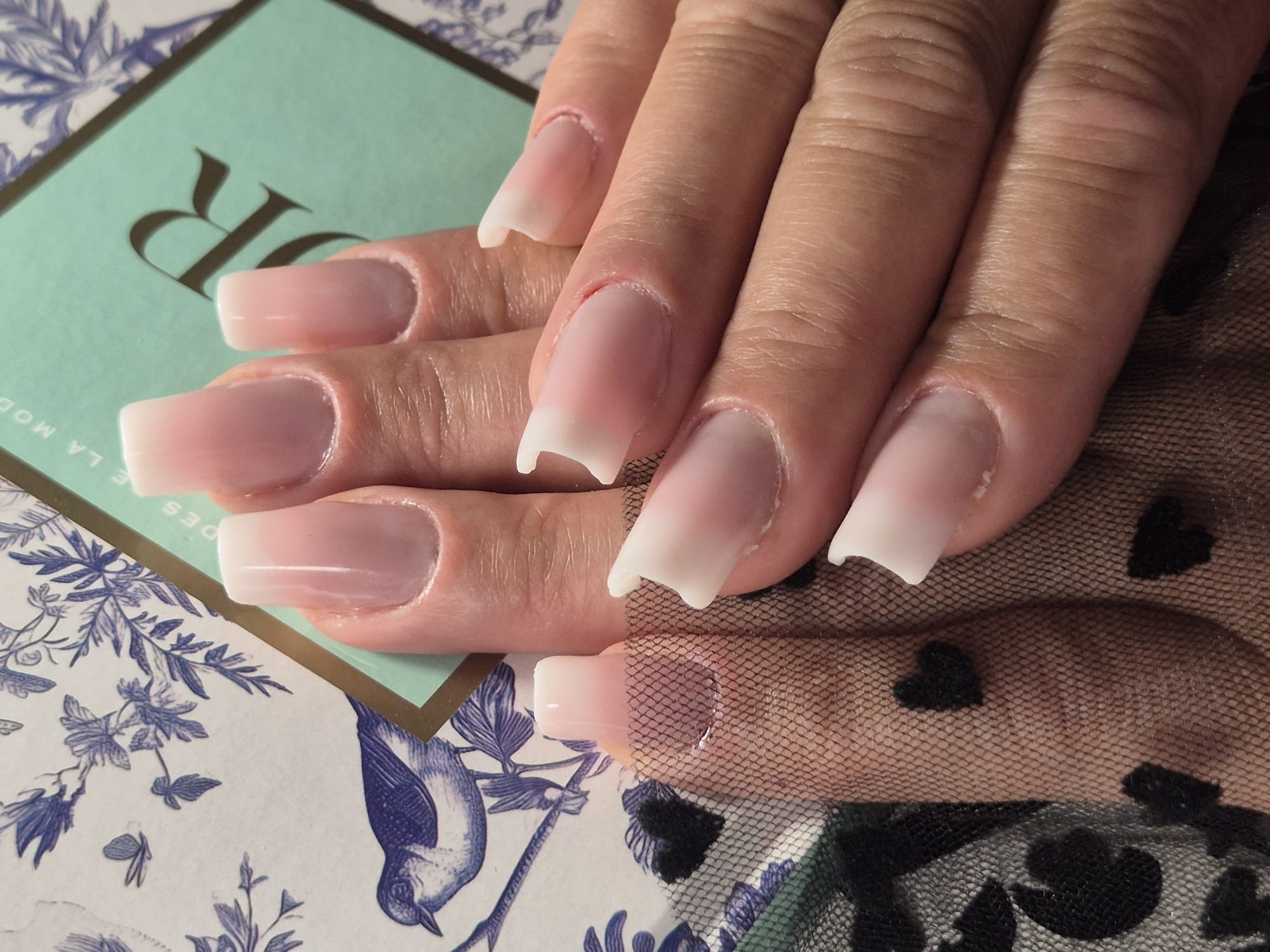 Long Baby Boomer Duo — nail art gel baby Rezé Nantes M&A Nail Design