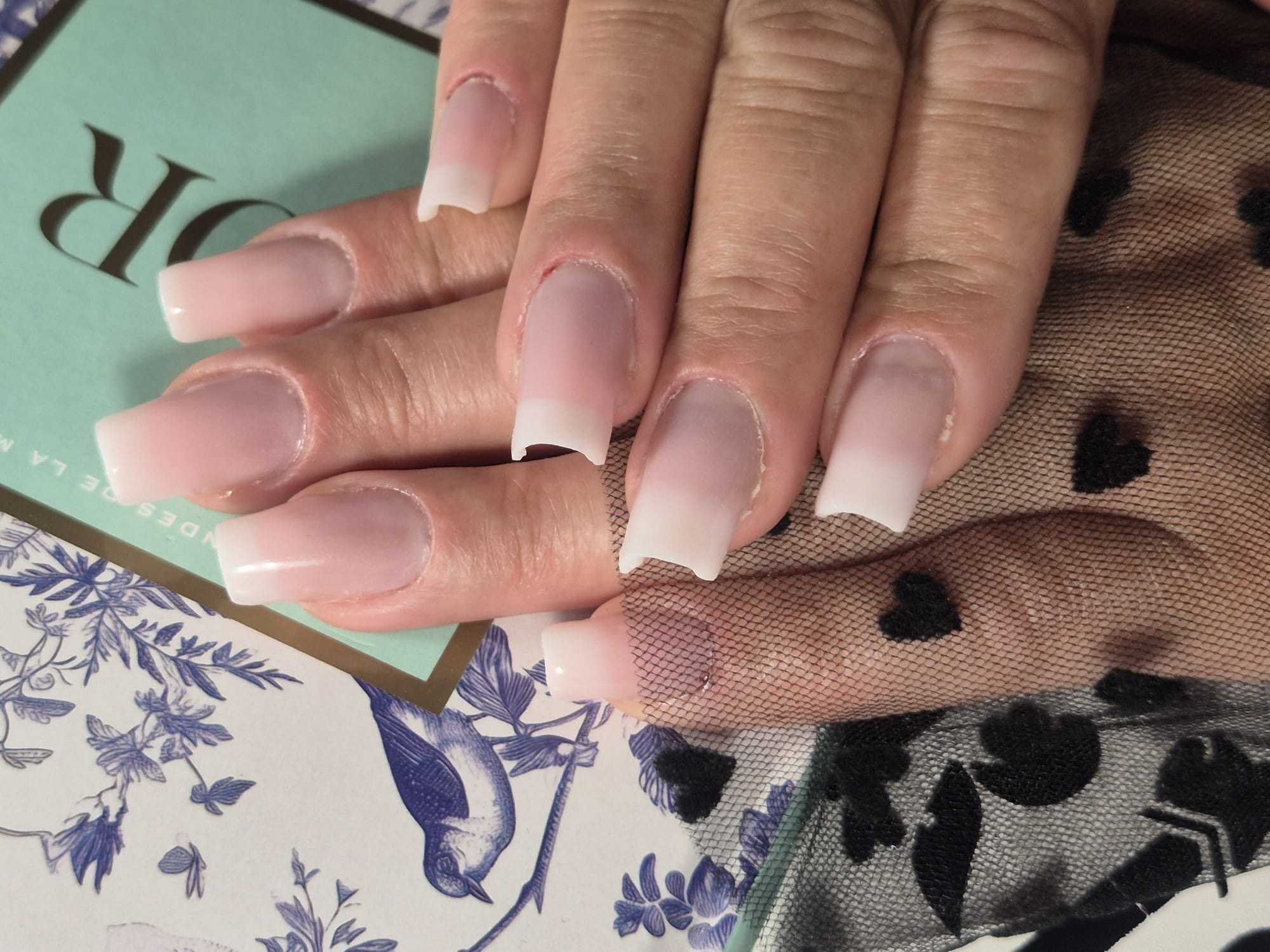 Natural Baby Boomer — nail art gel baby Rezé Nantes M&A Nail Design