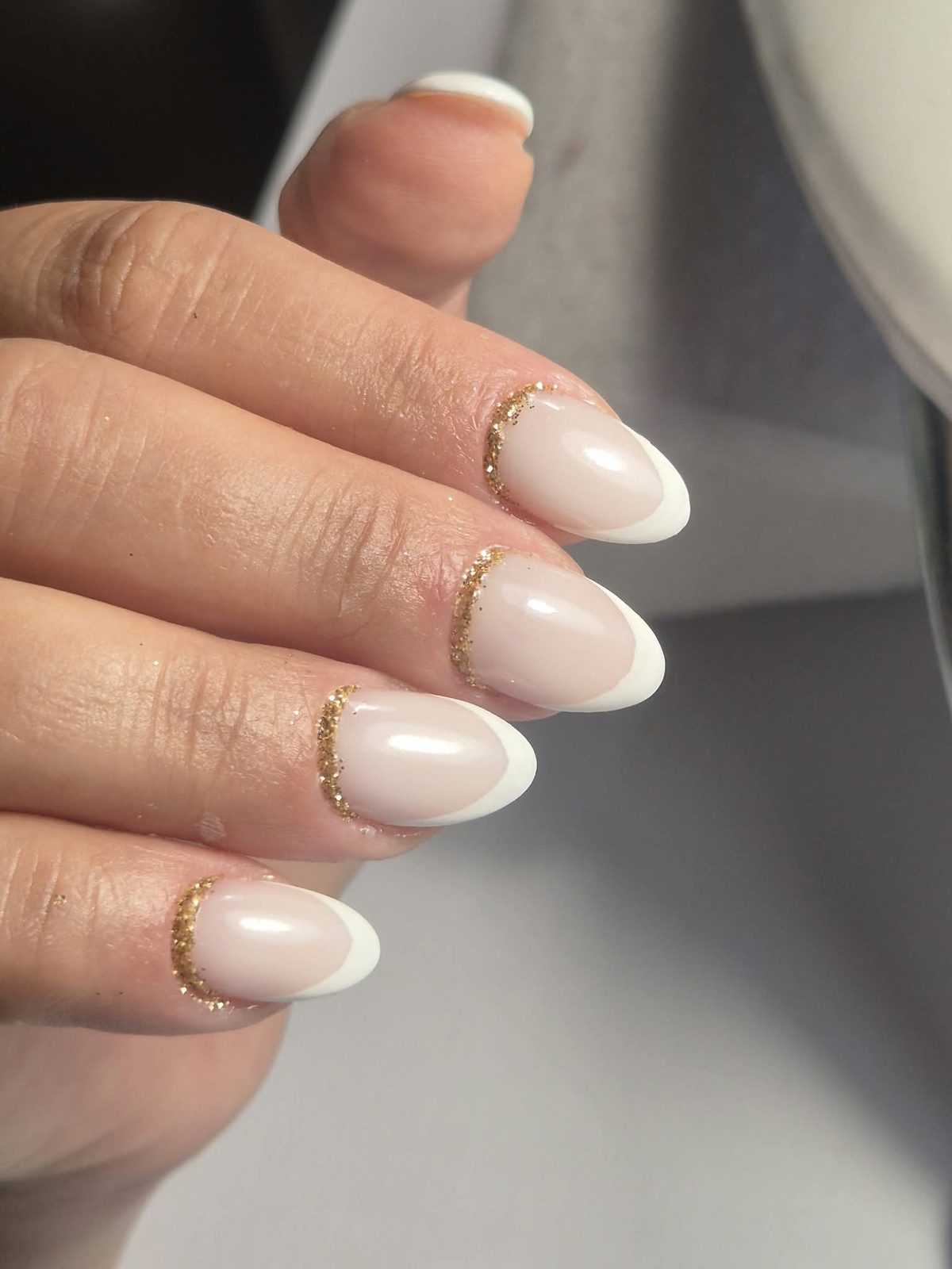 French Liseré Doré — nail art gel french Rezé Nantes M&A Nail Design