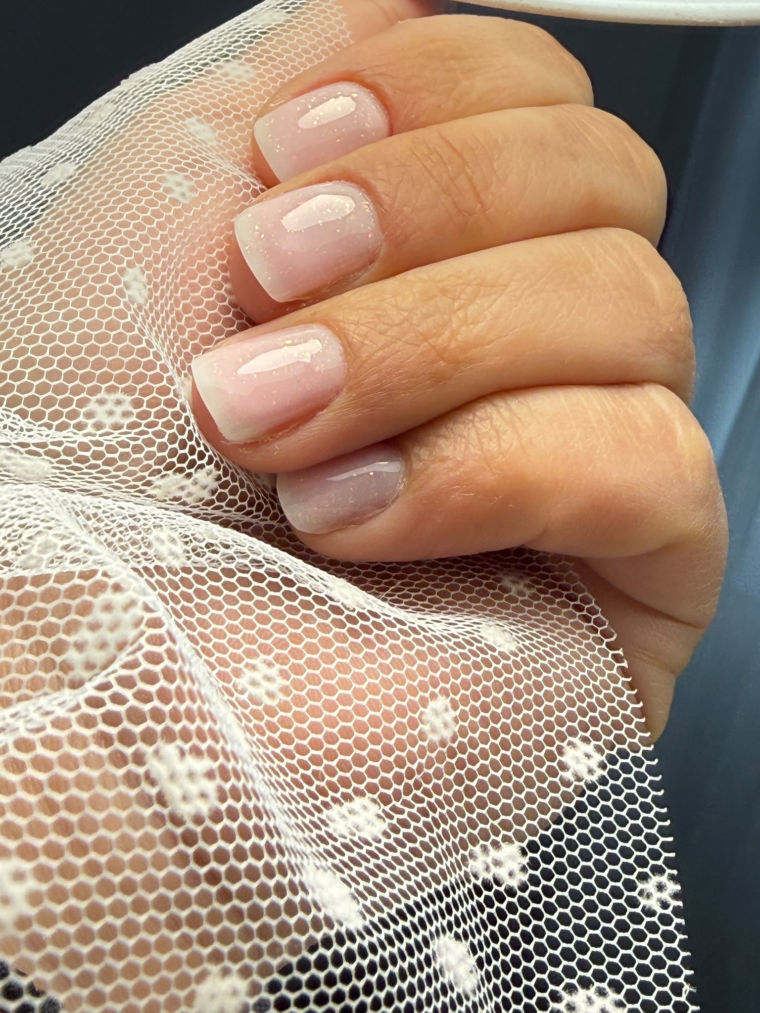 Short Natural French — nail art gel french Rezé Nantes M&A Nail Design